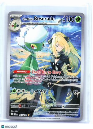 2025 Pokemon—Cynthia's Roserade #184/182 Destined Rivals—Illustration Rare [LP]