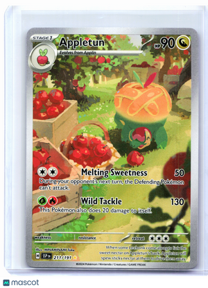 2024 Pokemon—Appletun #211/191 Surging Sparks—Illustration Rare Holo [LP]