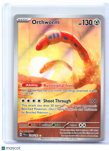 2023 Pokemon—Orthworm #224/193 Paldea Evolved—Illustration Rare Holo [LP]