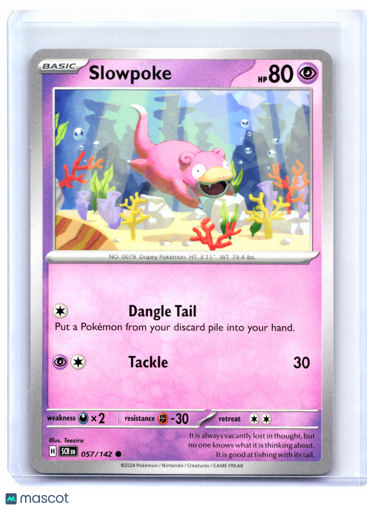 2024 Pokemon—Slowpoke #057/142 Stellar Crown—Common Nonholo [Lightly Played]