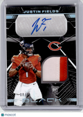 2021 Panini Black Football Football—Justin Fields #RSM-JF 08/35 Patch RC