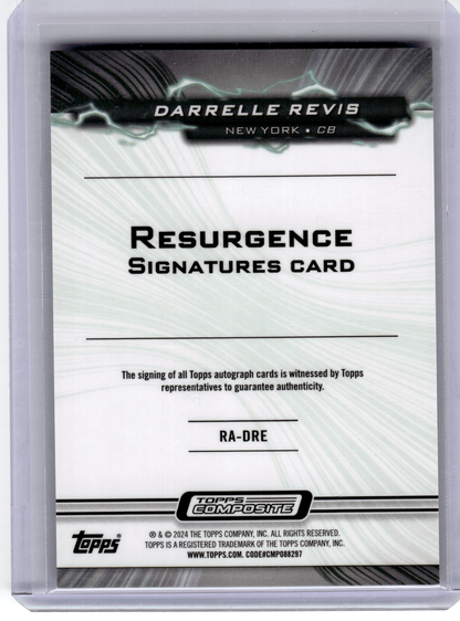 2024 Topps Composite Resurgence Signatures Football—Darrelle Revis #RA-DRE 09/25