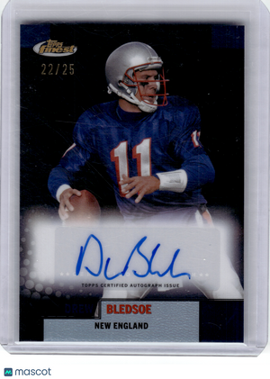 2024 Topps Finest Football—Drew Bledsoe #FBA-DB 22/25—Very Good