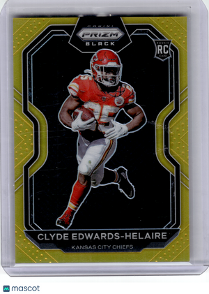 2021 Panini Chronicles Prizm Black F.Ball—C. Edwards-Helaire #PB-5 Gold RC 02/10