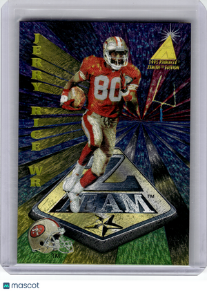 1995 Pinnacle Zenith Z-Team Football—Jerry Rice #ZT1 —Very Good