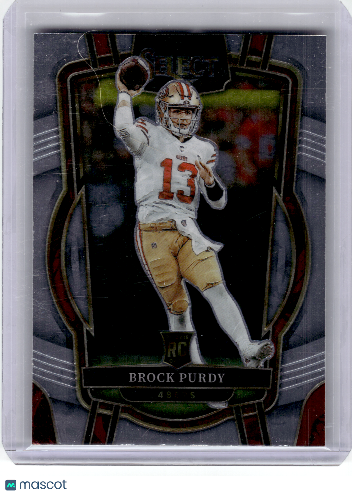 2023 Panini Select Football Football—Brock Purdy #213 RC—Very Good