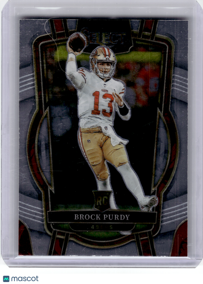 2023 Panini Select Football Football—Brock Purdy #213 RC—Very Good