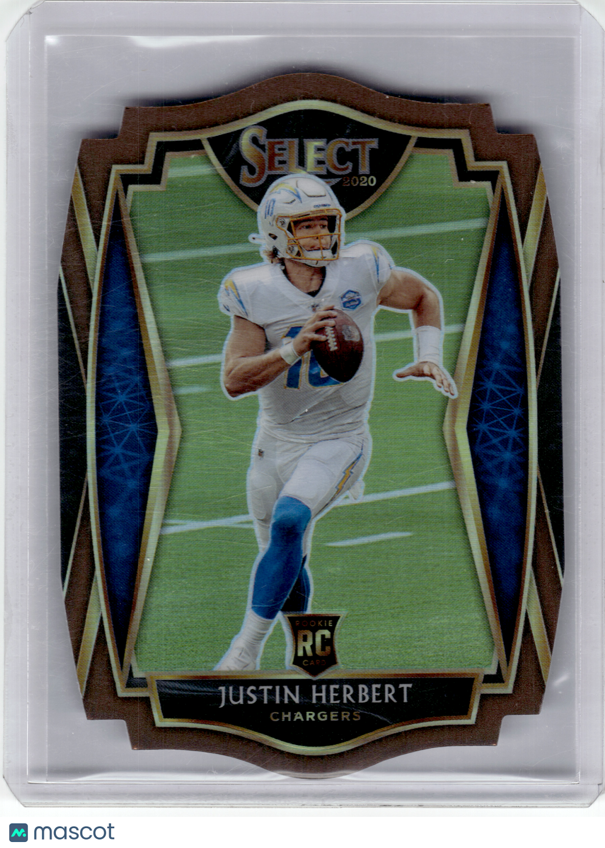 2021 Panini Select Prizm Premier Level—J. Herbert #144 Blue Die-Cut RC 074/355