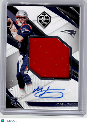 2022 Panini Limited Football Football—Mac Jones #148 20/75 Patch RC