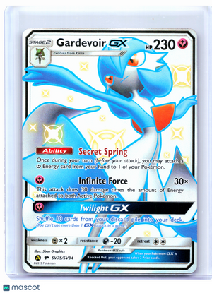 2019 Pokemon—Gardevoir GX #SV75/SV94 Hidden Fates: Shiny Vault—Shiny Holo Rare