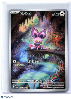 2025 Pokemon—Noibat #169/159 Journey Together—Illustration Rare Holo