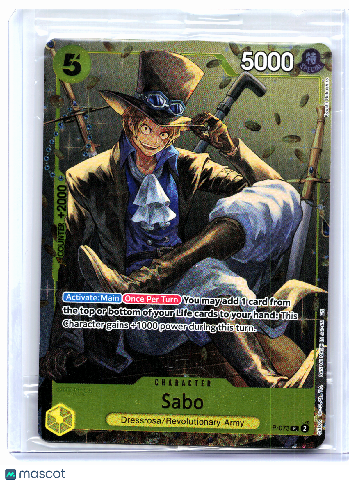 2026 One Piece—Sabo (Tin Pack Set Vol. 2) #P-073 OP-PR—Promo Foil [Sealed]