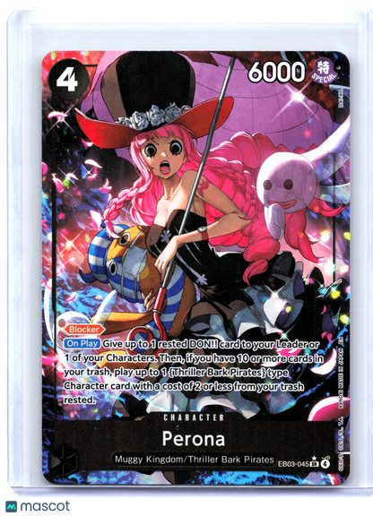 2026 One Piece—Perona (Alternate Art) #EB03-045 Heroines Edition—Super Rare Foil
