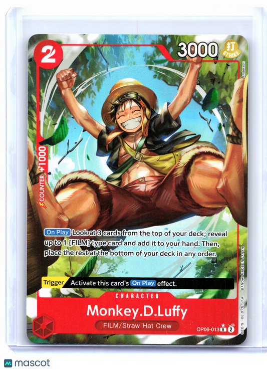 2024 One Piece—Monkey.D.Luffy (Alt Art) #OP06-013 Wings of the Captain—Rare Foil