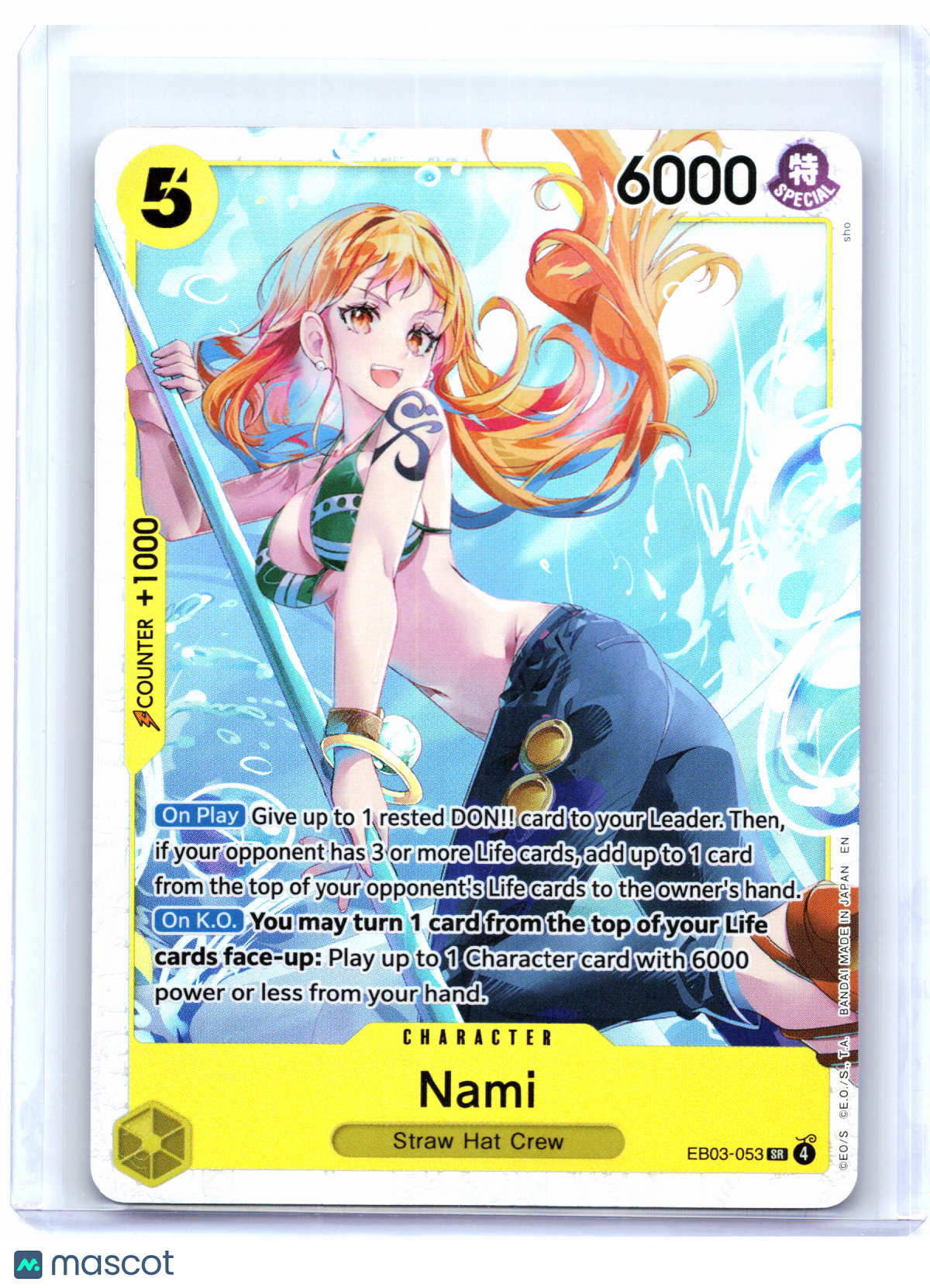 2026 One Piece Card Game—Nami #EB03-053 Heroines Edition—Super Rare Foil