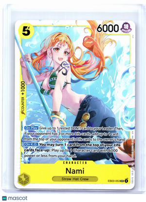 2026 One Piece Card Game—Nami #EB03-053 Heroines Edition—Super Rare Foil