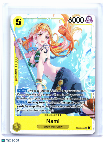 2026 One Piece Card Game—Nami #EB03-053 Heroines Edition—Super Rare Foil