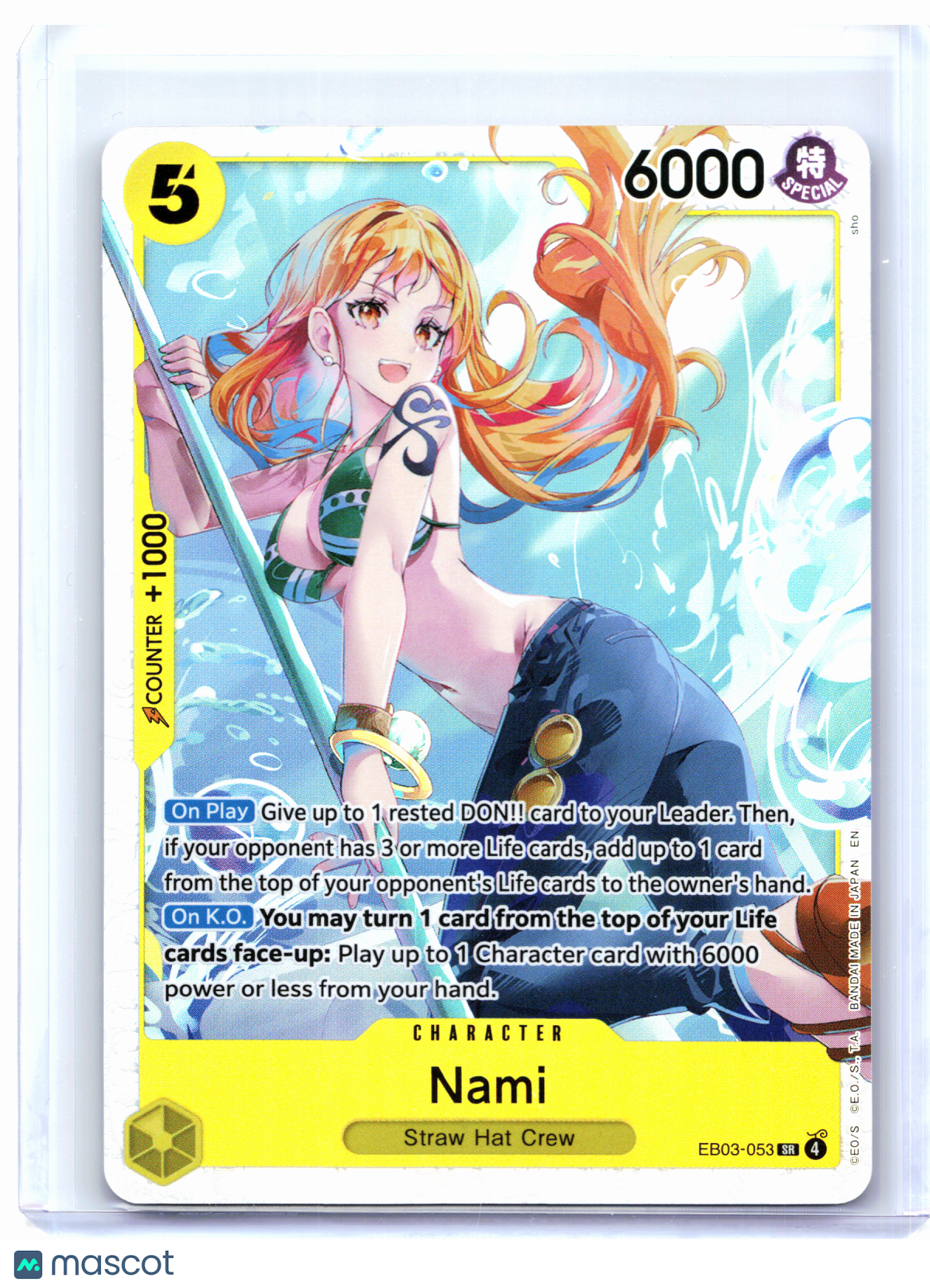 2026 One Piece Card Game—Nami #EB03-053 Heroines Edition—Super Rare Foil