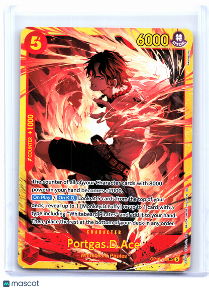 2026 One Piece—Portgas.D.Ace #OP16-118 The Time of Battle—Secret Rare Foil