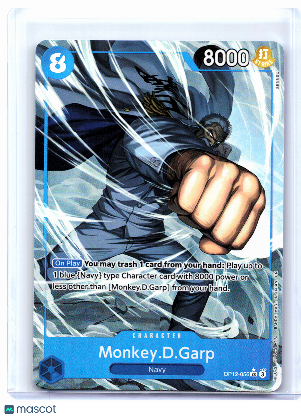 2025 One Piece—Monkey.D.Garp (Alt Art) #OP12-056 Legacy of the Master—SR Foil