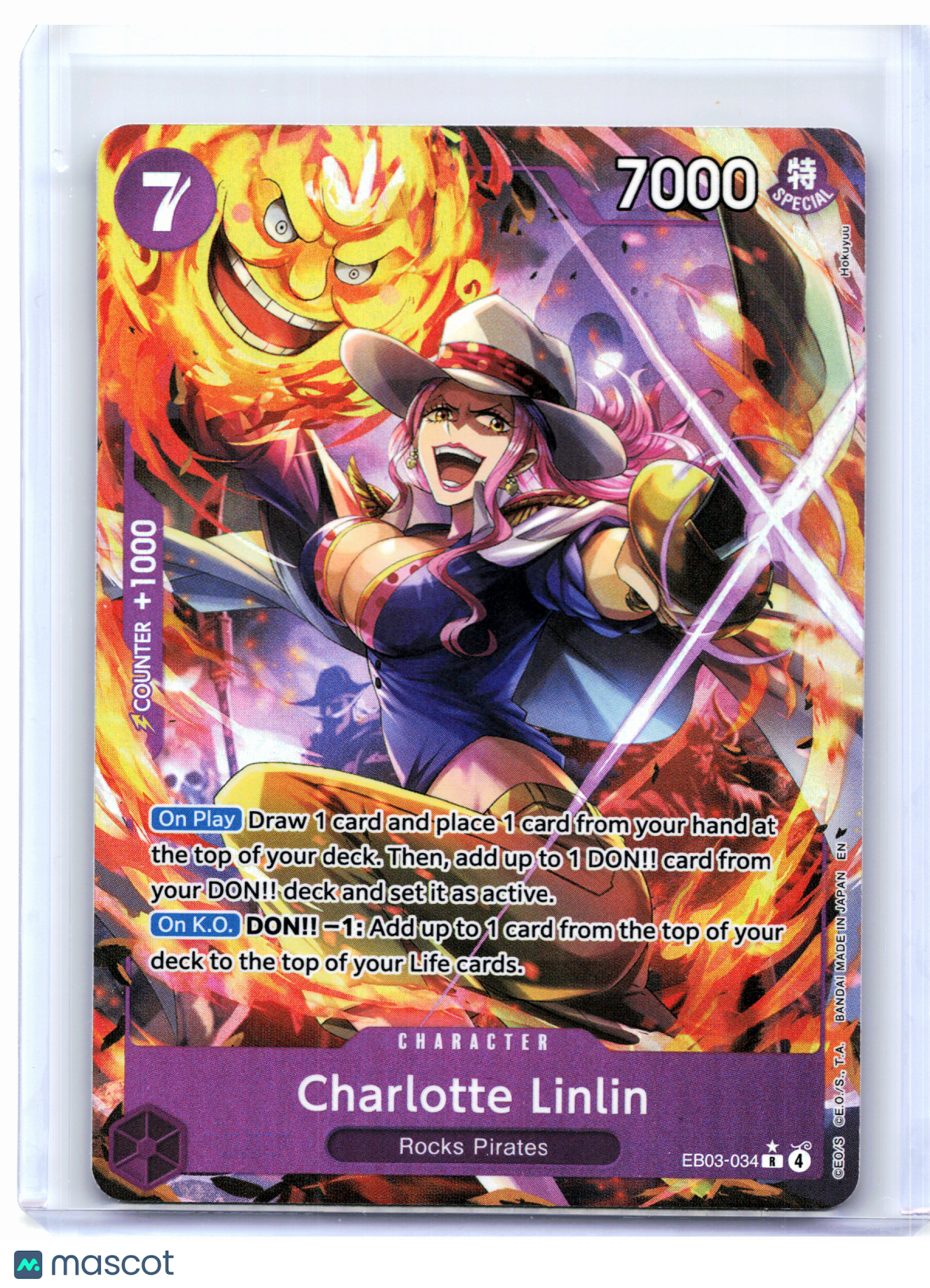 2026 One Piece—Charlotte Linlin (Alt Art) #EB03-034 Heroines Edition—Rare Foil
