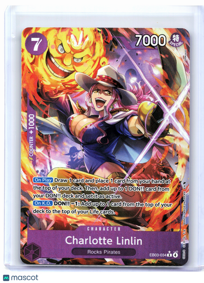 2026 One Piece—Charlotte Linlin (Alt Art) #EB03-034 Heroines Edition—Rare Foil