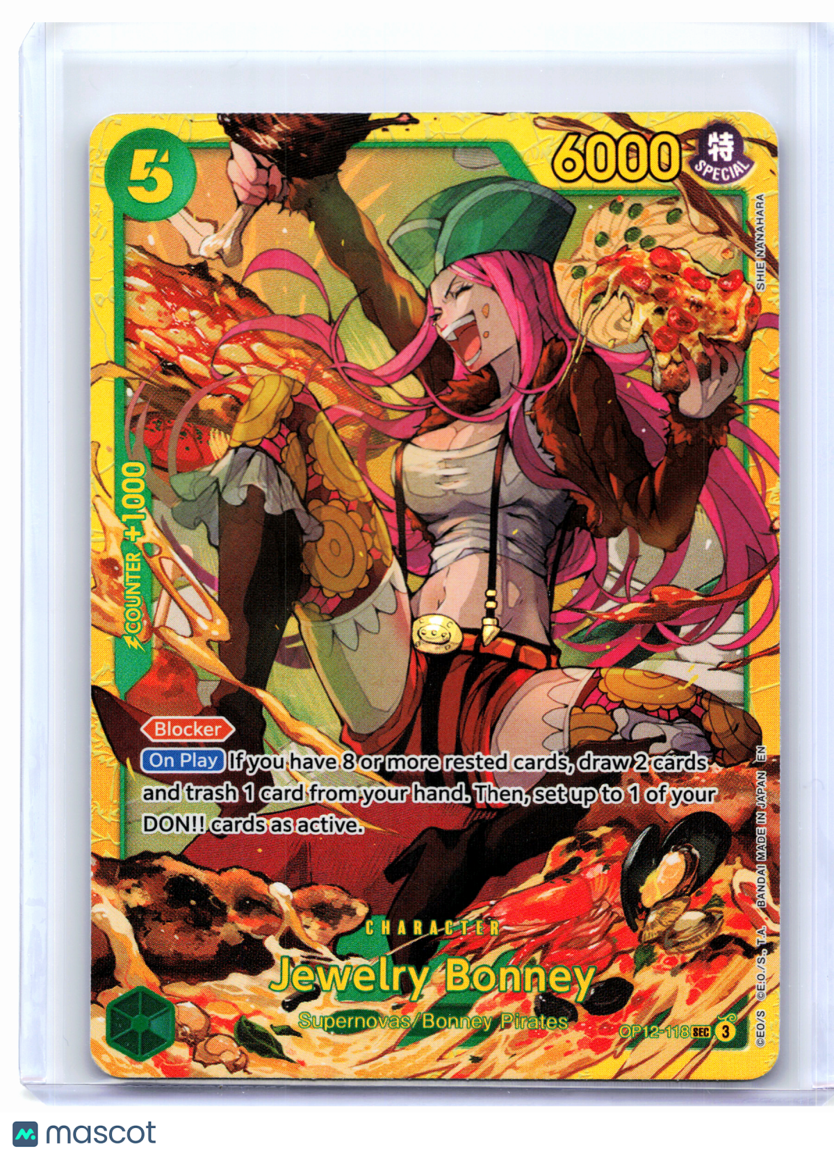 2025 One Piece—Jewelry Bonney #OP12-118 Legacy of the Master—Secret Rare Foil