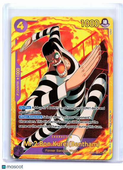 2025 One Piece—Mr.2.Bon.Kurei(Bentham) #EB01-061 The Best Vol. 2—SEC Foil
