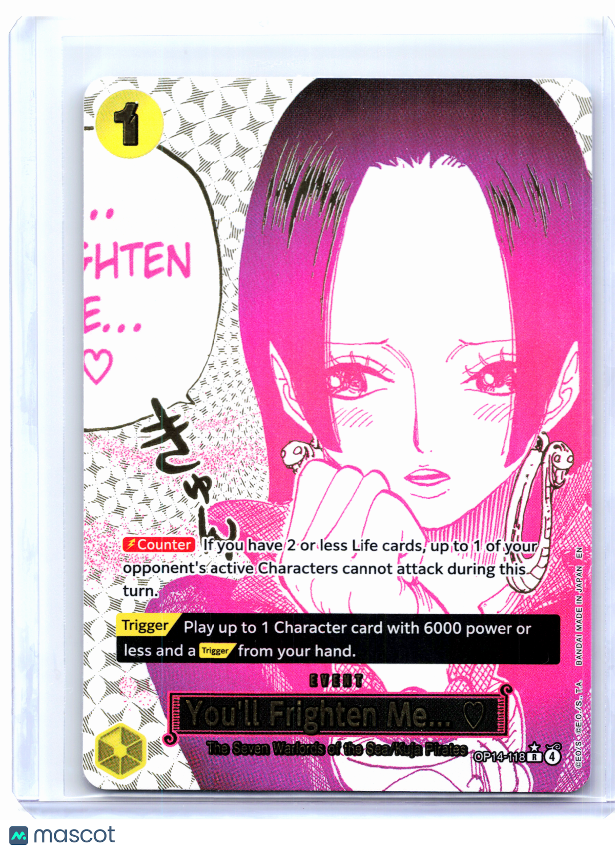2026 One Piece—You'll Frighten Me... (Alternate Art) #OP14-118—Rare Foil