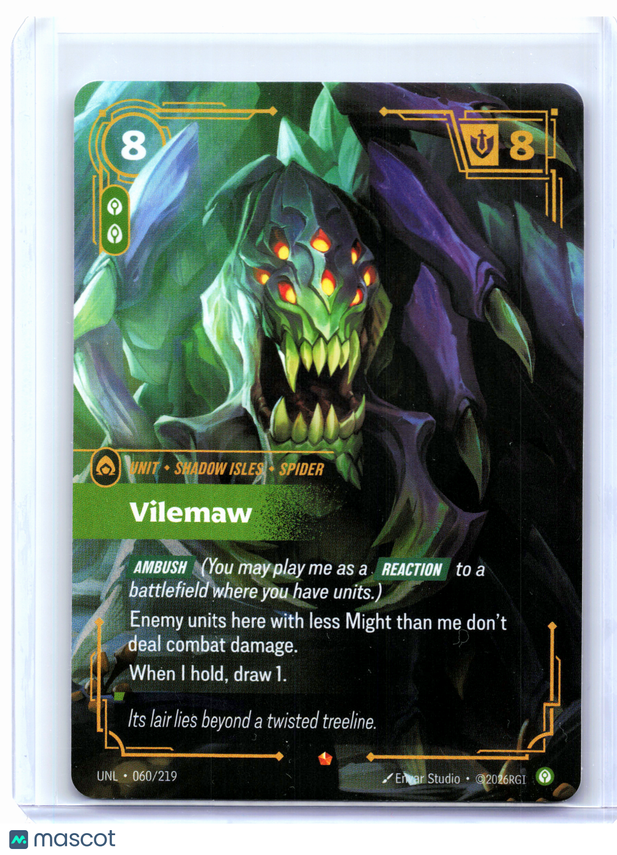 2026 Riftbound: League of Legends TCG—Vilemaw #060/219 Unleashed—Epic Foil