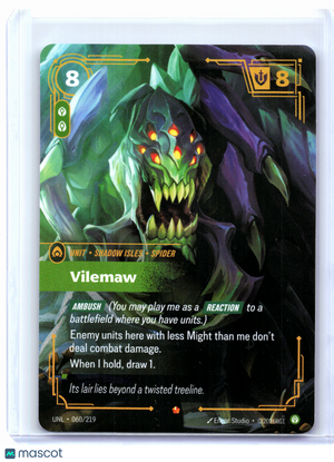 2026 Riftbound: League of Legends TCG—Vilemaw #060/219 Unleashed—Epic Foil