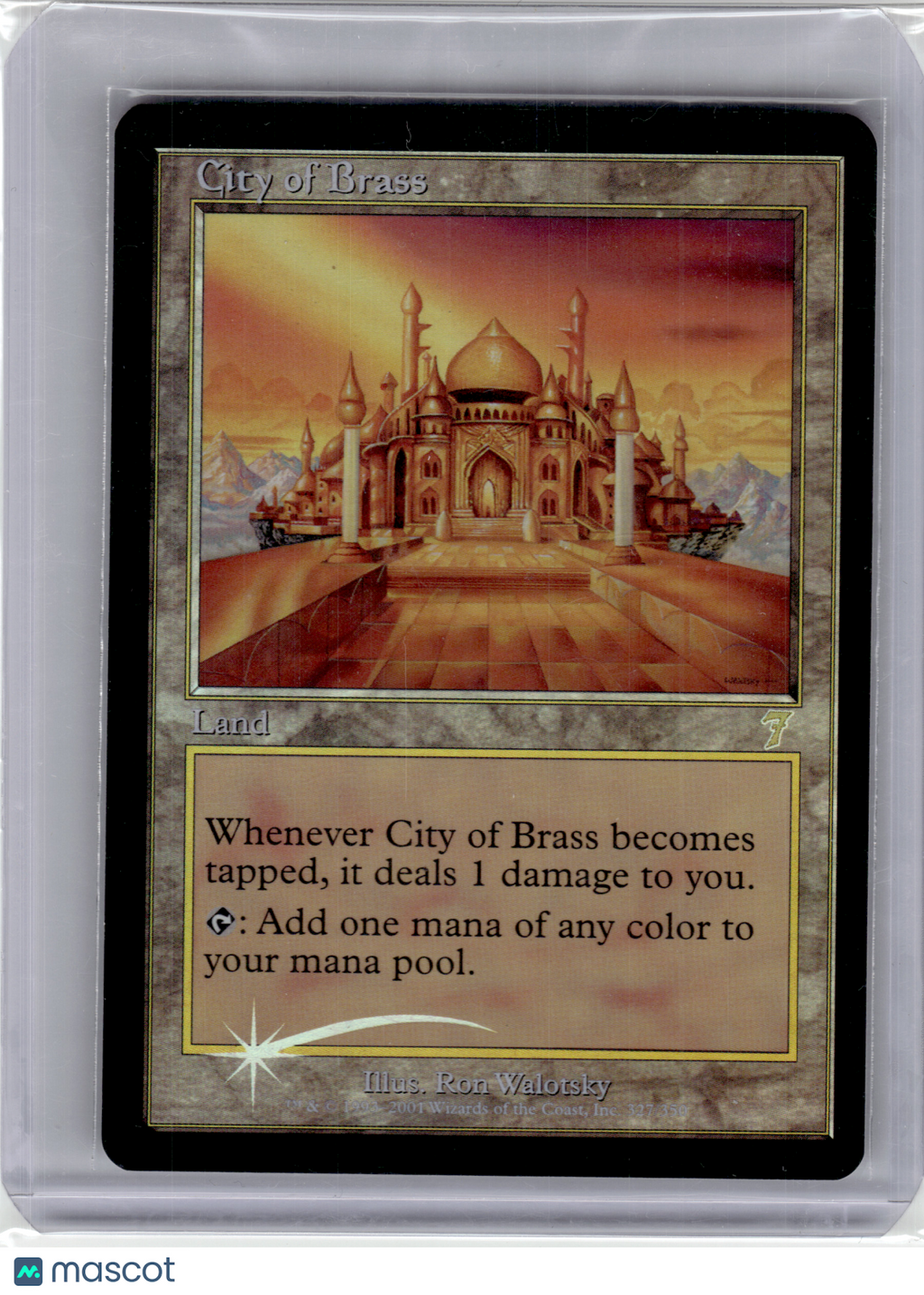 2001 Magic: The Gathering—City of Brass 7th Edition—Rare Foil