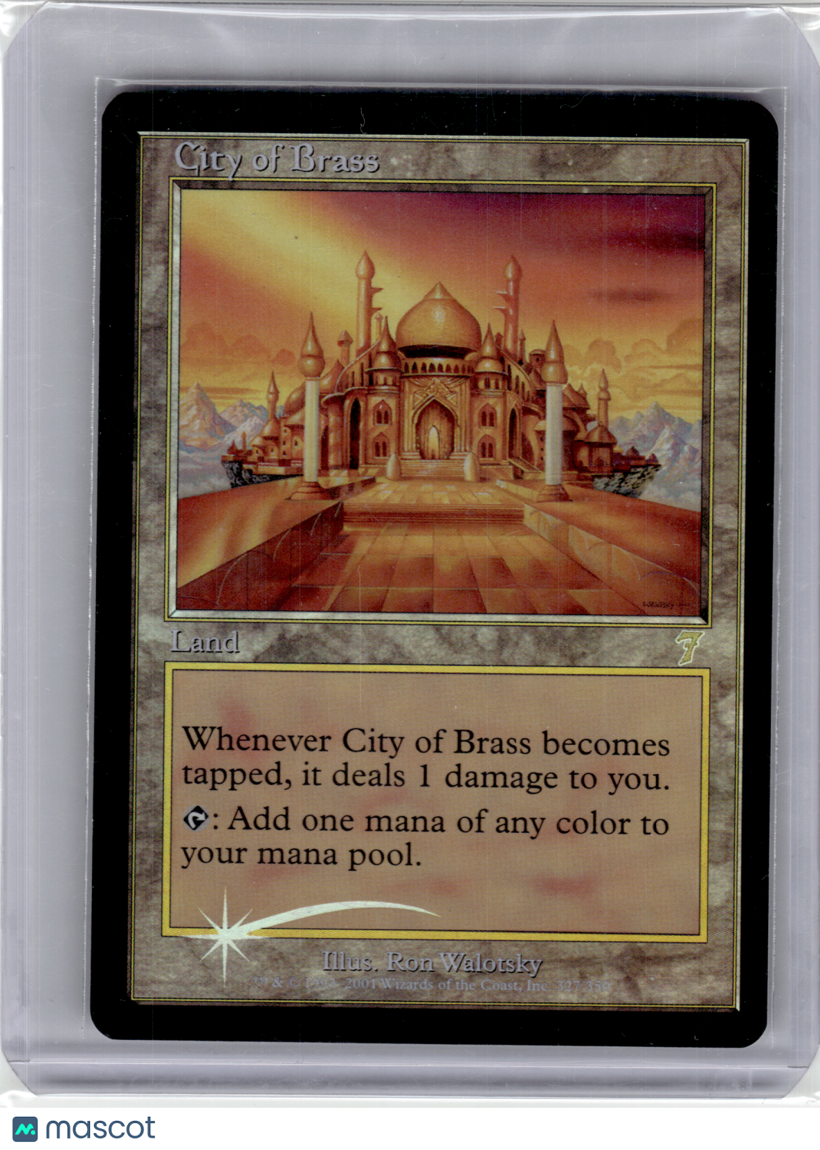 2001 Magic: The Gathering—City of Brass 7th Edition—Rare Foil