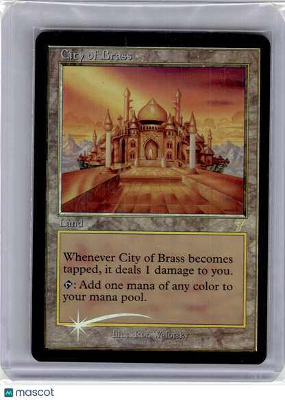 2001 Magic: The Gathering—City of Brass 7th Edition—Rare Foil