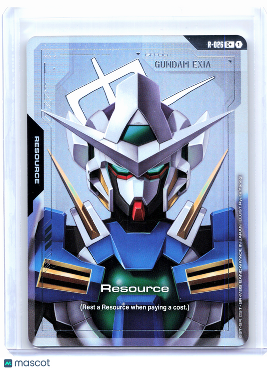 2026 Gundam Card Game—Resource (Gundam Exia) #R-026 Steel Requiem—Common+ Foil