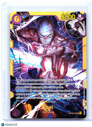 2026 One Piece—Enel #OP15-118 Adventure on Kami's Island—Secret Rare Foil
