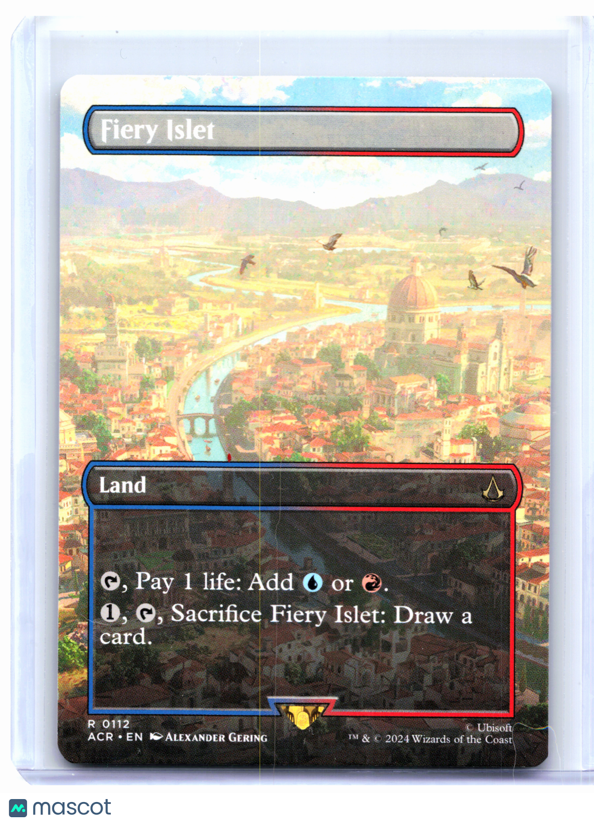 2024 Magic: TG—Fiery Islet (Borderless) #0112 Assassin's Creed—Rare Nonfoil