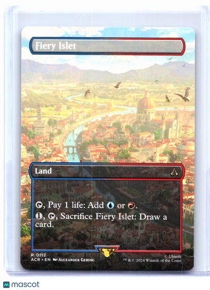 2024 Magic: TG—Fiery Islet (Borderless) #0112 Assassin's Creed—Rare Nonfoil