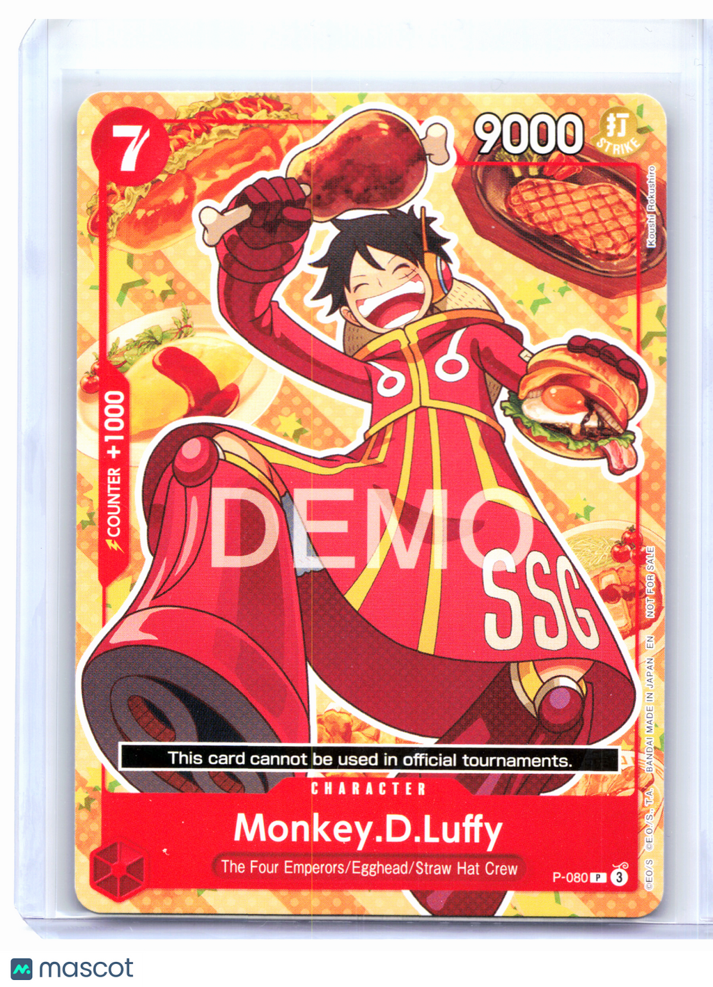 2026 One Piece—Monkey.D.Luffy #P-080 One Piece Demo Deck Cards—Promo Nonfoil