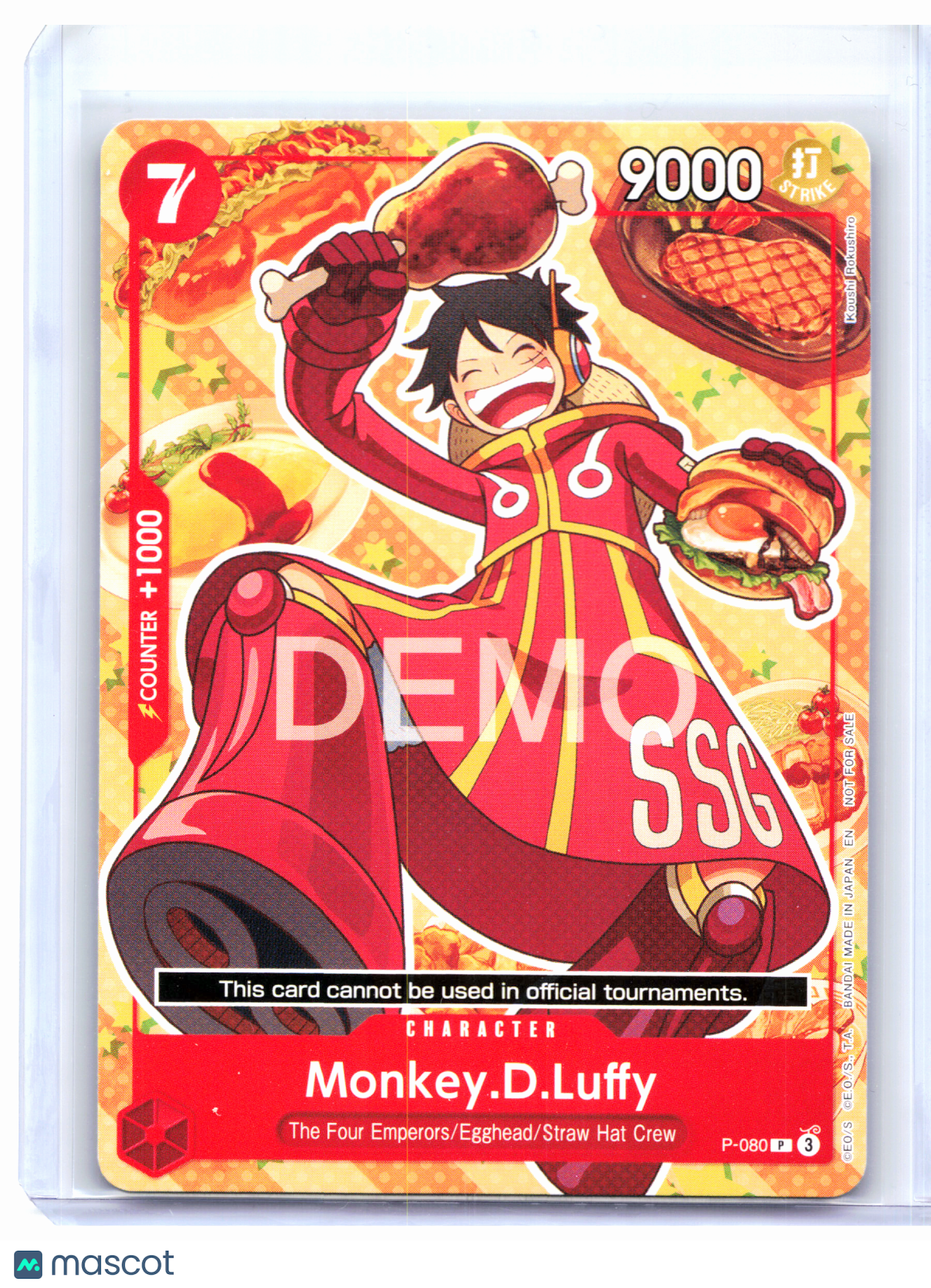 2026 One Piece—Monkey.D.Luffy #P-080 One Piece Demo Deck Cards—Promo Nonfoil