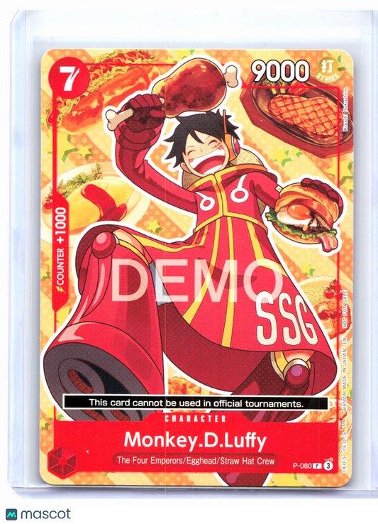 2026 One Piece—Monkey.D.Luffy #P-080 One Piece Demo Deck Cards—Promo Nonfoil