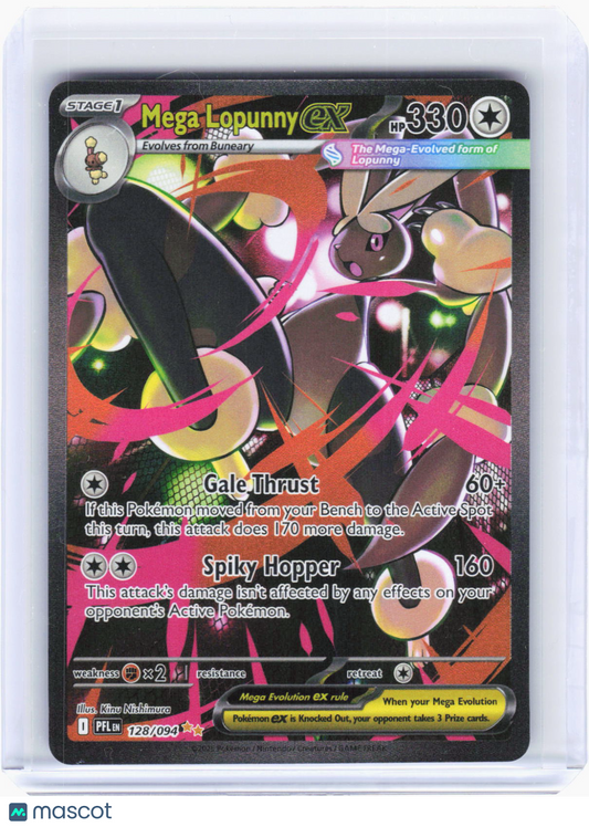 2025 Pokemon—Mega Lopunny ex #128/94 Phantasmal Flames—SIR Holo