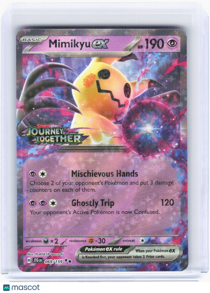 2025 Pokemon—Mimikyu ex (JT Stamp) #69/159 Misc. Cards & Products—DR Foil