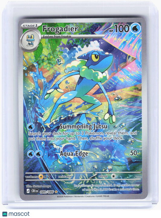 2026 Pokemon—Frogadier #89/86 Chaos Rising—Illustration Rare Foil