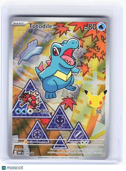 2026 Pokemon—Totodile #048 Mega Evolution Promo Cards—Black Star Promo Foil