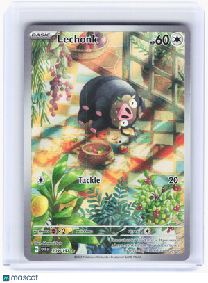 2023 Pokemon—Lechonk #209/197 Obsidian Flames—Illustration Rare Foil
