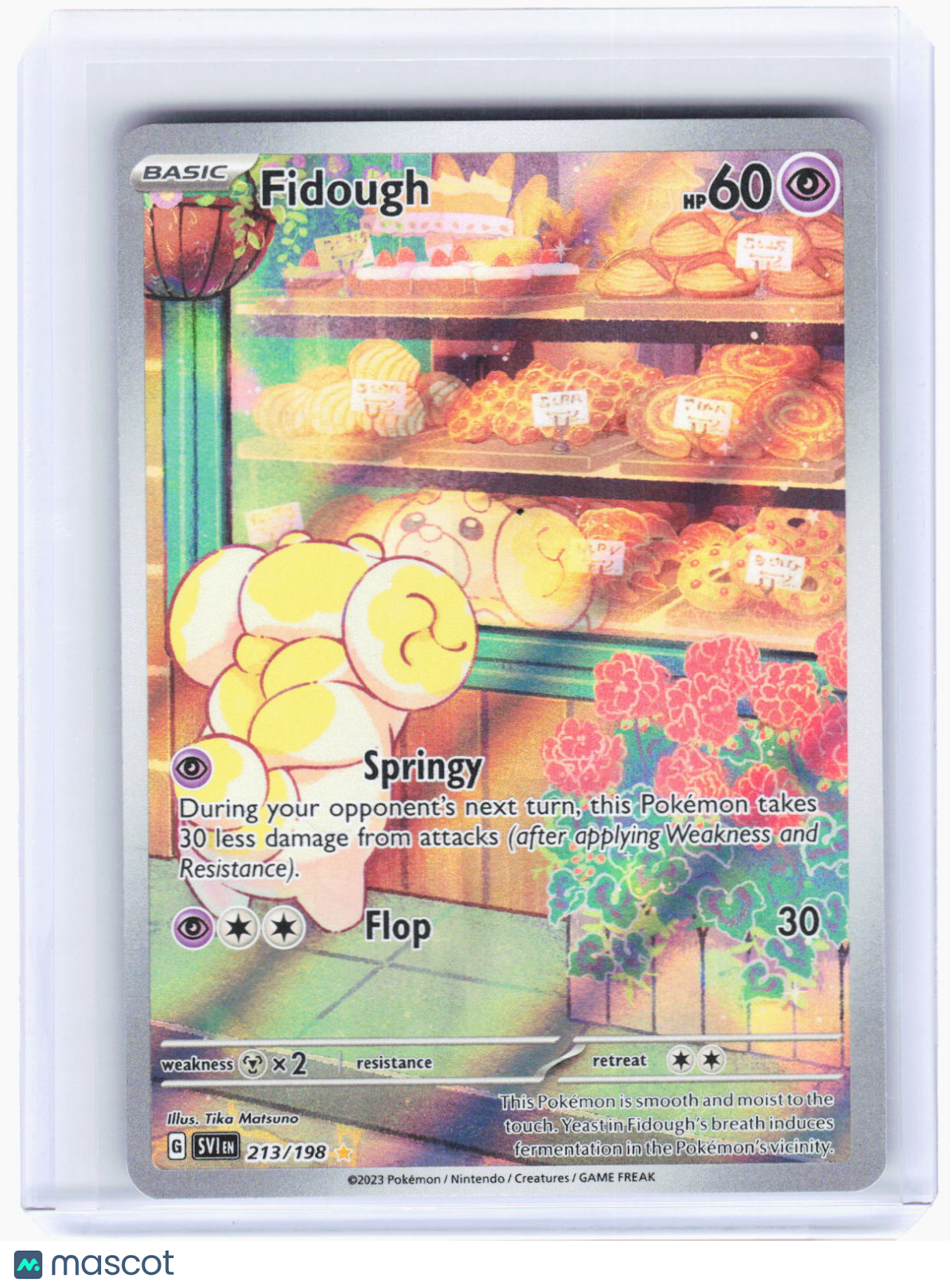 2023 Pokemon—Fidough #213/198 Scarlet & Violet Base Set—Illustration Rare Foil
