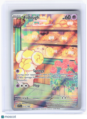 2023 Pokemon—Fidough #213/198 Scarlet & Violet Base Set—Illustration Rare Foil