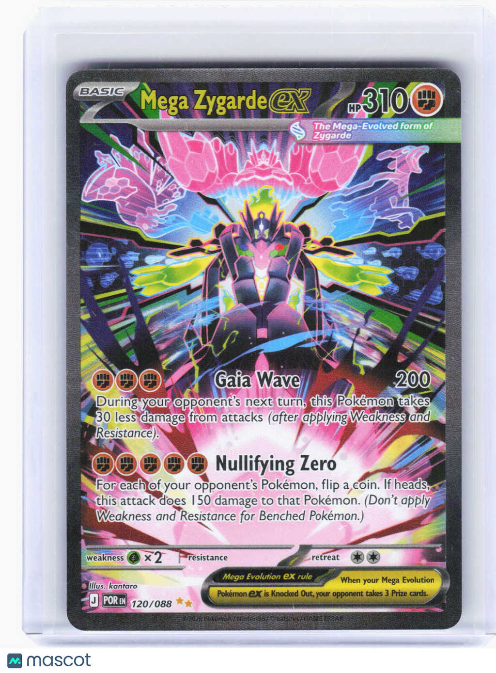 2025 Pokemon—Mega Zygarde ex #120/88 Perfect Order—SIR Holo