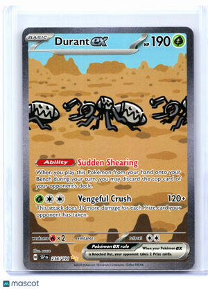 2024 Pokemon—Durant ex #236/191 Surging Sparks—Special Illustration Rare Holo
